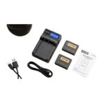 CAPTOR S-LP-E6NH Battery Charger, Dual Slot LP-E6P LPE6N LPE6 Battery Charger for Canon EOS R5, R6, R, EOS 5D Mark IV, 5D Mark III, 5DS, 5DS R, 5D Mark II, 6D Camera