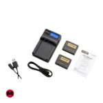 CAPTOR S-LP-E6NH Battery Charger, Dual Slot LP-E6P LPE6N LPE6 Battery Charger for Canon EOS R5, R6, R, EOS 5D Mark IV, 5D Mark III, 5DS, 5DS R, 5D Mark II, 6D Camera