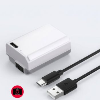 K&F Concept KF28.0026 NP-FW50 1100mAh Type-C Direct Charge Interface Camera Battery – Grey
