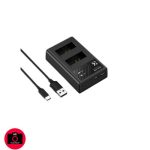 K&F Concept Canon LP-E12 Battery Kit – 2 Replacement Batteries and Dual Slot USB Charger (KF28.0029) - Image 3