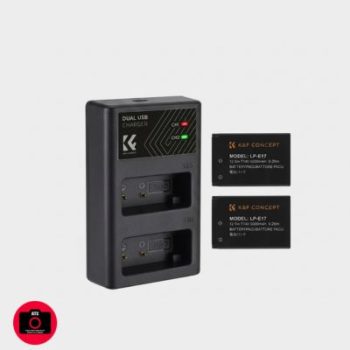 K&F CONCEPT LP-E17 kit Battery and Dual USB Charger for Canon EOS R100 R8 R50 RP R10, Rebel T8i, T7i, T6i, T6s, SL2, SL3, EOS M3, M5, M6, EOS 200D, 77D, 750D, 760D, 800D, 8000D