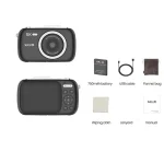 SJCAM ZV100 5K 80MP 18X Digital Compact Camera – Black - Image 7