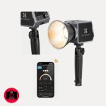 K&F Concept KF34.045 PL-60B COB Mini Bowens Mount Professional LED Video Light (60W) – Black - Image 2