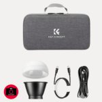 K&F Concept KF34.045 PL-60B COB Mini Bowens Mount Professional LED Video Light (60W) – Black - Image 3