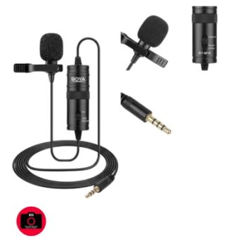 BOYA BY-M1S Professional Lavalier Lapel Microphone Omnidirectional Condenser Mic for iPhone Android Smartphone DSLR Camera, Camcorders, Audio Recorders, PC Laptop Recording