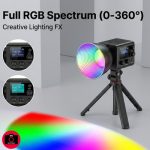 Ulanzi L024 40W RGB COB Photography Light, LED Video Light, RGB COB Light, Dual Color Temperature Constant Light, 2500K-6500K, Stepless Dimming, Ultra High Brightness, Shooting Auxiliary Light, MAX price - Image 3