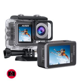 Ausek AT-M84R 8K Ultra HD WiFi Dual Screen Waterproof Action Camera